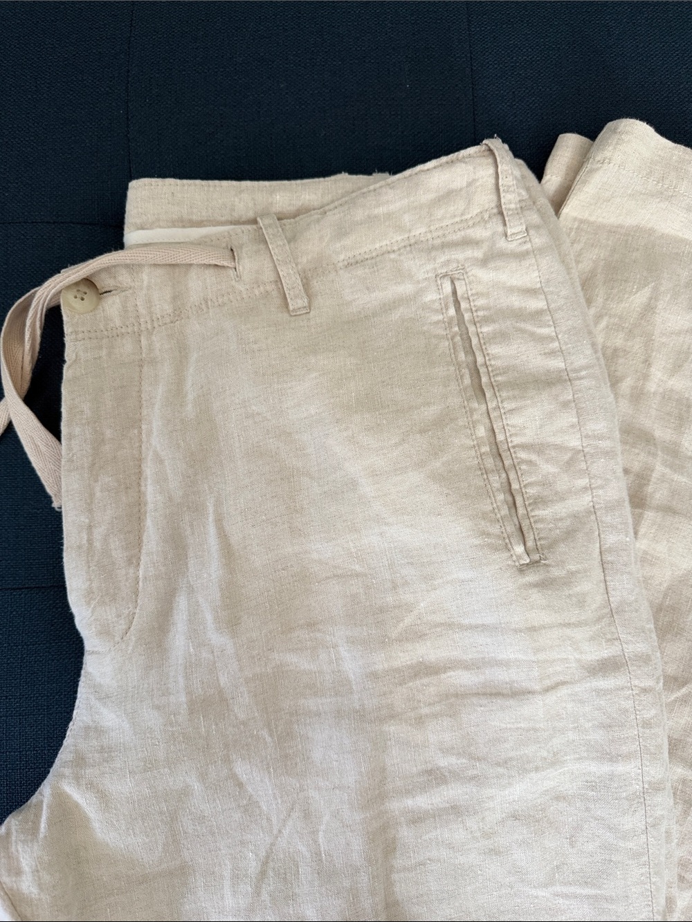 Men's Perry Ellis Linen Drawstring Pants  waist 34